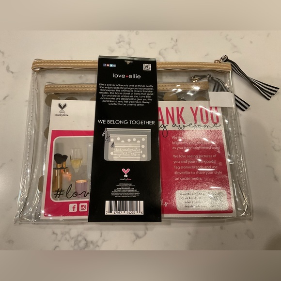 Love Ellie Clear Beauty Bag Set - Picture 2 of 3